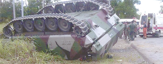 Two soldiers killed in armoured vehicle mishap
